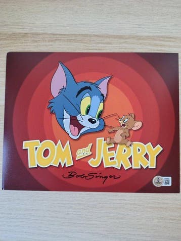 Tom&Jerry - Bob Singer - Autograph, Photo with Beckett COA, Cd's en Dvd's, Dvd's | Tekenfilms en Animatie, Nieuw in verpakking