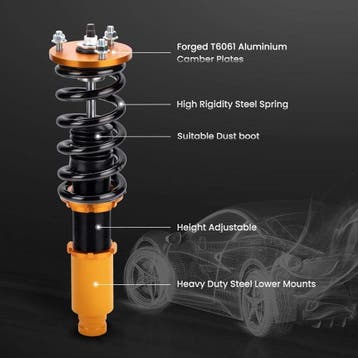 Schroefset schokdempers geschikt voor Honda Accord 1994-1997, Verzenden, Nieuw, Honda