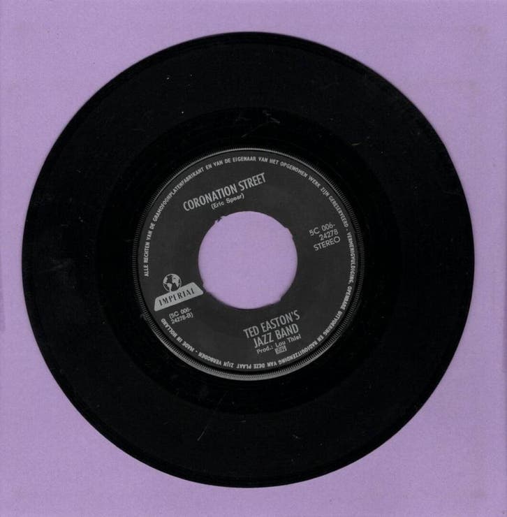 Ted Eastons Jazzband – On The Buses / Coronation Street (7, Cd's en Dvd's, Vinyl Singles, Ophalen of Verzenden