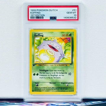 Pokémon Graded card - KOFFING #51 1ST EDITION - Pokémon -, Nieuw