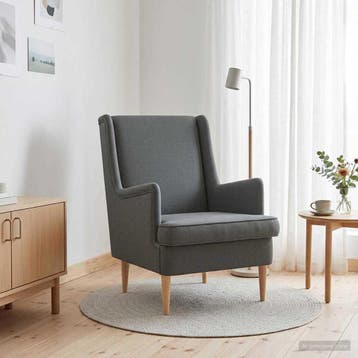 vidaXL Fauteuil Donkergrijs Stof, Verzenden, Nieuw