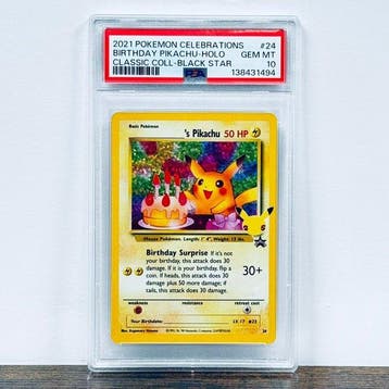 Pokémon Graded card - Birthday Pikachu Holo 24 – Pokémon -, Nieuw