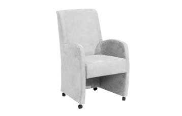 Eetkamerstoel Paulo - eetkamerstoelen - Wit, Huis en Inrichting, Nieuw, Wit, Stof