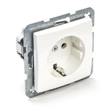 Stopcontact | Berker | S1 (Inbouw, Randaarde, Wit), Verzenden, Nieuw