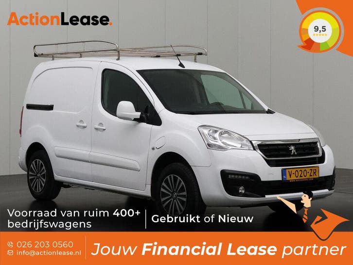 Peugeot Partner Electric Wit occasion, Auto's, Bestelauto's, Dealer onderhouden, Lease, Zwart, Automaat, Financial lease, BTW verrekenbaar