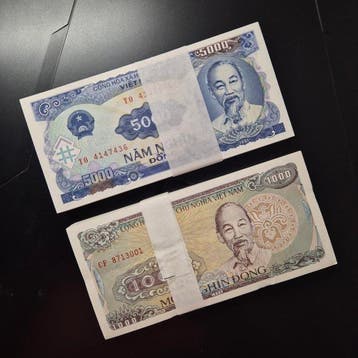 Vietnam. - 100 x 5000 and 100 x 1000 Dong - 1988/1991