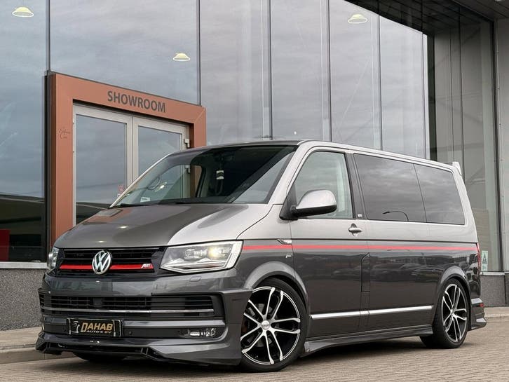 Volkswagen Transporter Multivan 2.0 TDI L1H1 120 Years ABT E, Auto's, Bestelauto's, Dealer onderhouden, Lease, Zwart, Automaat