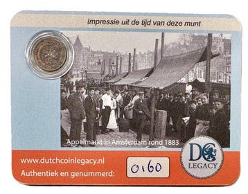 Nederland. Willem III. 1/2 Cent 1846 in Dutch Coin Card, Postzegels en Munten, Munten | Nederland