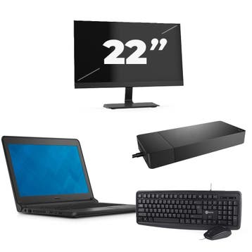 Dell Latitude 3340 -   i3-12e 8GB  - 256GB  + 1x 22 inch, Qwerty, Verzenden, 8 GB, 13 inch