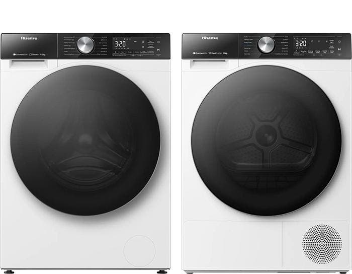 Hisense Wasmachine + Hisense Droger, Witgoed en Apparatuur, Wasmachines, Nieuw, 1600 toeren of meer, Voorlader