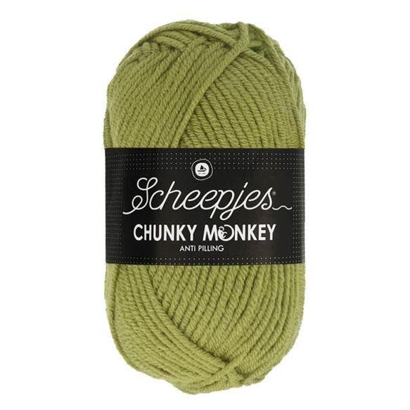 SCHEEPJES CHUNKY MONKEY  100G - 1065 SAGE, Hobby en Vrije tijd, Breien en Haken, Nieuw, Verzenden