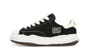 Maison Mihara Yasuhiro Blakey OG Sole Canvas Low Black White, Nieuw
