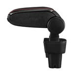 Armsteun Kia Picanto vanaf 2011 kunstleer zwart rood stiksel, Auto diversen, Auto-accessoires, Verzenden, Nieuw