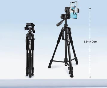 Aluminium Camera en Telefoon Statief 140 cm Pan Head, Verzenden, Nieuw