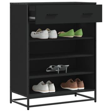 vidaXL Schoenenkast 75x38x97,5 cm bewerkt hout en metaal, Verzenden, Nieuw