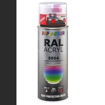 Dupli-Color Ral Acryl Ral 9004 Signaal zwart Hoogglans 400, Ophalen of Verzenden, Nieuw