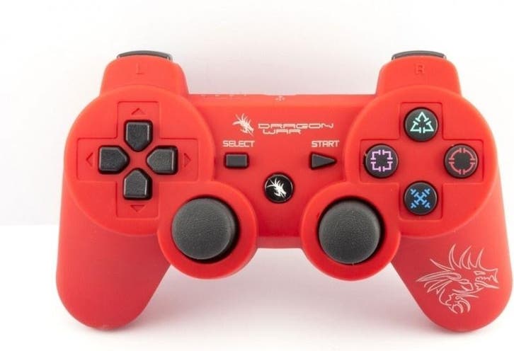 PS3 Controller Dragon War Rood (PS3 Accessoires), Spelcomputers en Games, Spelcomputers | Sony PlayStation 3, Zo goed als nieuw