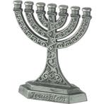 Menorah, leuke kleine menorah van 6 cm - zilver/grijs-kl..., Nieuw