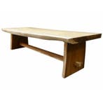 Boomstamtafel 300x90xH77,5 cm - bladdikte 10 cm, Tuin en Terras, Ophalen of Verzenden, Nieuw