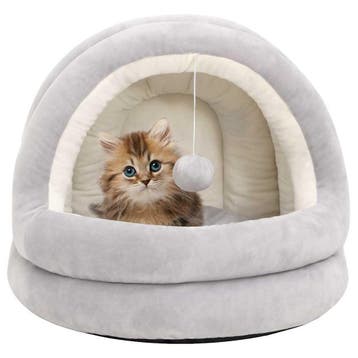 vidaXL Kattenmand 50x50x45 cm grijs en crèmekleurig, Verzenden, Nieuw