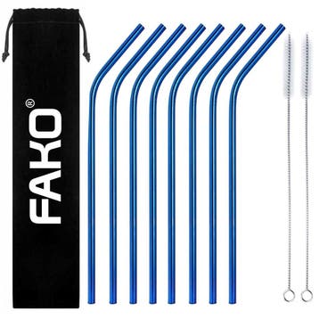 Fako Bijoux - RVS Rietjes - 8 Stuks - Gebogen - 21 cm - 2, Verzenden, Nieuw