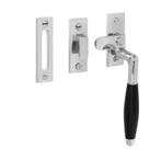 Klassiek Raamsluiting, verstevigd, glanzend nikkel, recht..., Ophalen of Verzenden, Nieuw, Koper of Messing, Schuif of Grendel