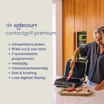 2dekans | Safecourt Kitchen Contactgrill – Paninigrill en, Ophalen of Verzenden, Zo goed als nieuw