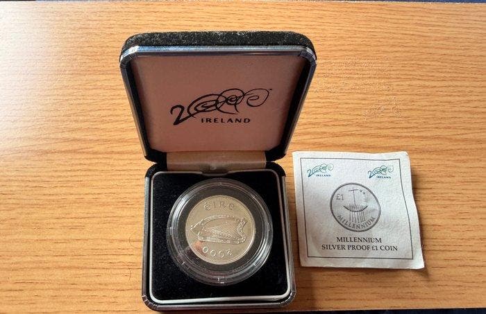 Ierland. 1 Pound 2000, Millennium (Zonder minimumprijs), Postzegels en Munten, Munten | Europa | Niet-Euromunten