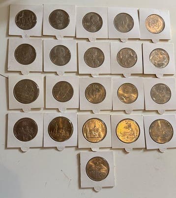 Rusland, Sovjet-Unie (USSR) Lot of 20+ coins: 1, 3, 5