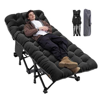 Furnibear Heavy-Duty opvouwbaar campingbed met matras, draag, Verzenden, Zo goed als nieuw