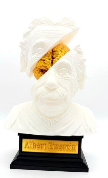 PYTHIA - Buste, Einsteins Golden Mind - 25 cm - Plastic -