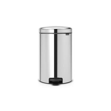 Brabantia Pedaalemmer newIcon 20 ltr - RVS, Huis en Inrichting, Woonaccessoires | Prullenbakken, Verzenden, Nieuw