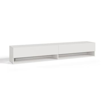 TV meubel Halmstad zwevend tv lowboard 180x31x30 cm wit [en., Verzenden, Nieuw