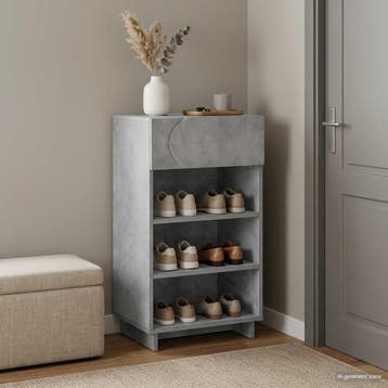 vidaXL Schoenenkast 48 x 38 x 87,5 cm Bewerkt hout, Verzenden, Nieuw