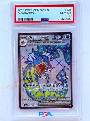 Pokémon - 1 Graded card - Gyarados ex 225/198 Foil, Full art, Hobby en Vrije tijd, Nieuw