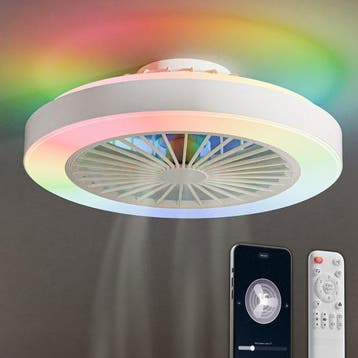2dekans | Avacy Plafondventilator met Verlichting -, Ophalen of Verzenden, Zo goed als nieuw