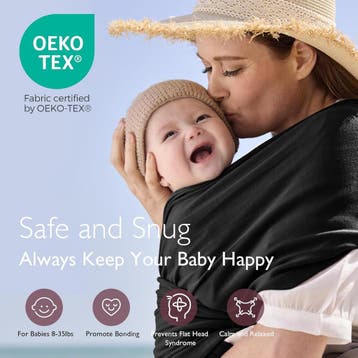 Momcozy Baby Wrap Carrier, gemakkelijk te dragen babydraagdo, Verzenden, Zo goed als nieuw
