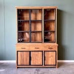Industriële Buffetkast | 150cm breed | Massief teakhout |, 200 cm of meer, 150 tot 200 cm, Teakhout, Nieuw