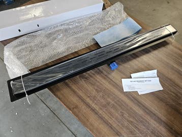 Wiesbaden douchegoot 100 cm mat zwart, Ophalen of Verzenden, Nieuw, Bad