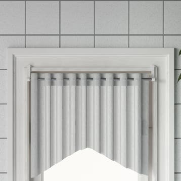 vidaXL Gordijnrails 2 st 40-60 cm aluminium wit en, Huis en Inrichting, Verzenden, Nieuw