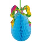 Grote paasei decoratie crepepapier 30 cm - Paasdecoratie, Ophalen of Verzenden, Nieuw