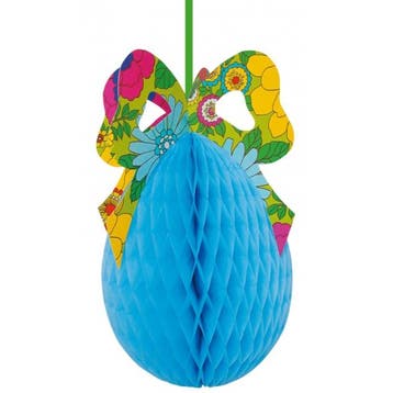 Grote paasei decoratie crepepapier 30 cm - Paasdecoratie, Ophalen of Verzenden, Nieuw