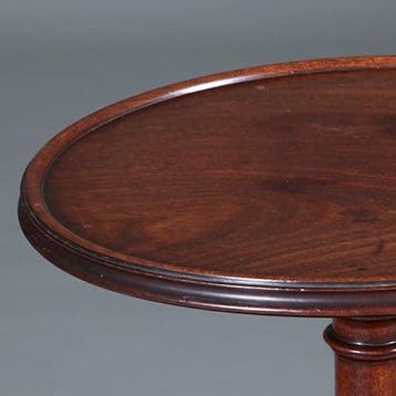 Stommeknecht in massief mahonie ca 1800 met 3 ronde plateau, Ophalen of Verzenden