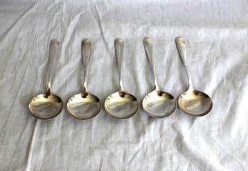 Lepel (5) - .833 zilver - bouillon lepels
