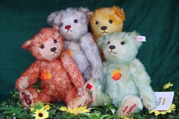 Steiff: de 4 Jaargetijden Beren, Lente, Zomer, Herfst en