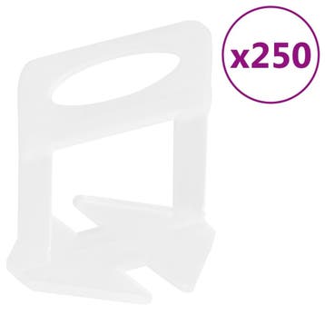 vidaXL Nivelleerklemmen voor tegels 250 st 1 mm, Doe-het-zelf en Verbouw, Verzenden, Nieuw