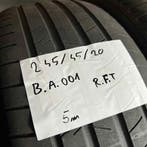 2 x Bridgestone Alenza 001 245-45-20 RFT Zomerbanden 5mm, Ophalen of Verzenden, Band(en), Personenwagen, 20 inch