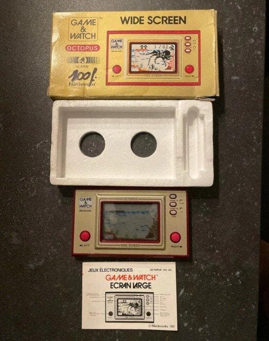 Nintendo - Game & Watch - Wide Screen - Octopus (OC-22) -, Spelcomputers en Games, Spelcomputers | Overige Accessoires