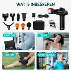 2dekans | FITAGE - Massage Gun Warm & Koud - 8 Opzetstukken, Ophalen of Verzenden, Zo goed als nieuw