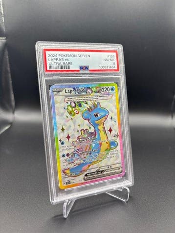Pokémon - 1 Graded card - Lapras ex 158 Full art - PSA 8 -, Nieuw